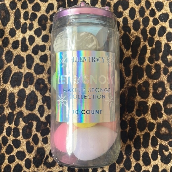 Brand New Ellen Tracy Let it Snow 10-Piece Makeup Sponge Set Beauty Blenders - Picture 2 of 11